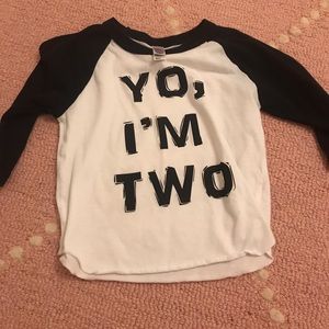 Yo I’m two baseball tee